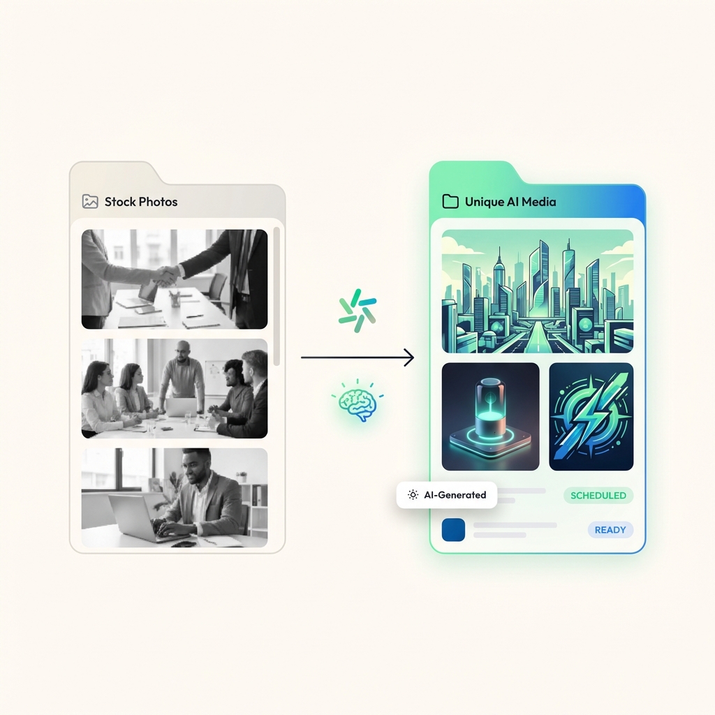 Replace Stock Photos with Unique AI-Generated Media Using Boostmatic